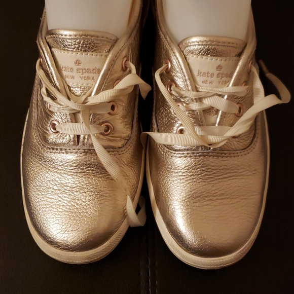 Keds Kate Spade Gold Sneakers. Size: 5.